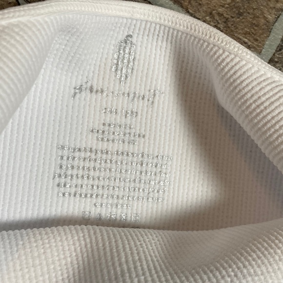 NWOT Free People Movement Happiness Runs Square Neck Crop XS/S White - Picture 8 of 11